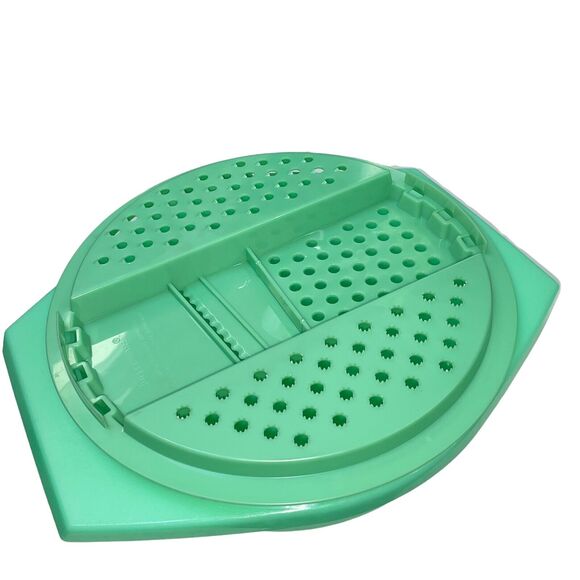 Vintage Tupperware Cheese Grater Shred Lid Bowl 786 787 Jadeite Green Lot of 3 - Picture 4 of 9